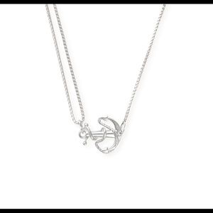 Alex and ani sterling anchor necklace